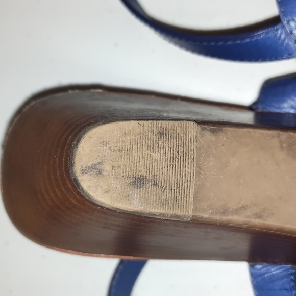 Tory Burch Women’s wedges Royal Blue size 10.5 - Picture 9 of 16